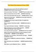 Full Stack Development Exam 2024
