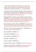 AANP FNP CERTIFICATION REAL EXAM 2024&vert; AANP FNP EXAM PACK QUESTIONS AND 100&percnt; VERIFIED ANSWER GRADE A&plus; GUARANTEED