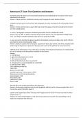 American LIT Exam Test Question and Answers