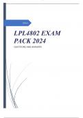 LPL4802 EXAM PACK 2024