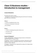 Introduction to management 