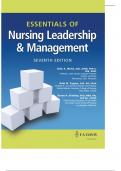 Essentials of Nursing Leadership and Management 7th Edition