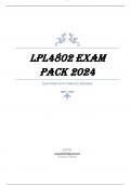 LPL4802 EXAM PACK 2024