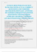 EVOLVE HESI PEDS EXAM TEST  BANK 2024 WITH ACTUAL CORRECT  QUESTIONS AND VERIFIED  DETAILED RATIONALES ANSWERS  BY EXPERTS |FREQUENTLY TESTED  QUESTIONS AND SOLUTIONS  |ALREADY GRADED A+ |NEWEST  |GUARANTEED PASS |LATEST UPDATE