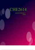 CHE2614 Assessment 2 DUE 8 May 2024