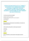 CPSI EXAM 2026 WITH ACTUAL CORRECT  QUESTIONS AND VERIFIED DETAILED  ANSWERS &vert;CURRENTLY TESTING  QUESTIONS AND SOLUTIONS&vert;ALREADY  GRADED A&plus;&vert;NEWEST&vert;BRAND NEW VERSION  &excl;&excl;&vert;GUARANTEED PASS