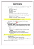 NR 509 Midterm Exam Study Guide (Latest 2023 / 2024): Advanced Physical Assessment - Chamberlain