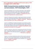NGN Comprehensive predictor test 85 correct answer, VATI  Greenlight, VATI LATEST 2024