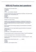 HESI A2 Practice test questions