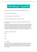 Nurs 1100 TOP Study Guide Exam  Questions and CORRECT Answers