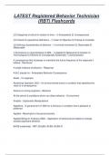 LATEST Registered Behavior Technician  &lpar;RBT&rpar; Flashcards