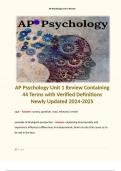 AP Psychology Exam Compilation Pack. 