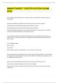 SMARTSHEET CERTIFICATION EXAM 2024