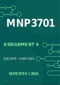 MNP3701 Assignment 4 Due 14 May 2024