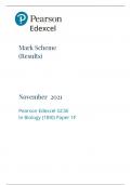 November 2021 Pearson Edexcel GCSE In Biology &lpar;1BI0&rpar; Paper 1F
