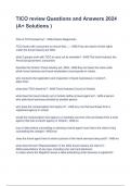 TICO review Questions and Answers 2024 &lpar;A&plus; Solutions &rpar; 