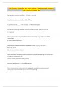 DOT study Guide for test gojet airlines Questions and Answers 100% solved Graded A+