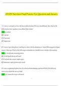 ATI RN Nutrition Final Practice Test  Questions and Answers (2024 / 2025) (Verified Answers)