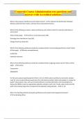 Corporals Course Administration test questions and answers with Accredited solutions