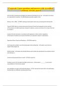 Corporals Course questions and answers with Accredited solutions&vert; Already passed