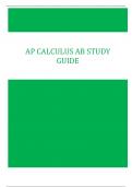 AP Calculus AB Study Guide