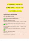 TEST BANK FOR OPERATIONS MANAGEMENT 13TH EDITION BY HEIZER,RENDER,MUNSON