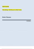 Test Bank for Microbiology with Diseases by Body System 5th Edition&comma; Bauman&sol;&sol;All Chapters 1-26&sol;&sol;Complete Guide A&plus;
