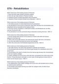 OTA - Rehabilitation Questions and Answers 