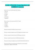 IS 410 UPDATED Exam Questions and  CORRECT Answers