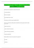 Hygiene TOP Study Guide Exam Questions  and CORRECT Answers