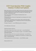 ICEV Exam Questions With Complete Solutions &lpar;Verified And Updated&rpar;