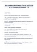 Memmlers the Human Body in Health  and Disease Chapters 1-2