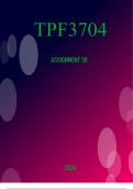 TPF3704 Assessment 50 2024.