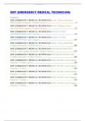 EMT &lpar;EMERGENCY MEDICAL TECHNICIAN&rpar; Exam 1-8  Questions With Complete Rationale &sol; Verified Answers