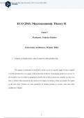 ECON 2543 Macroeconomic Theory II.