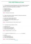 NSG 6420 Midterm Exam Actual Exam 2024 Q & A  (Graded A+ )