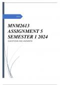 MNM2613 ASSIGNMENT 5 SEMESTER 1 2024