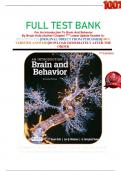 FULL TEST BANK  For An Introduction To Brain And Behavior  By Bryan Kolb (Author) Chapter 7TH Latest Update Graded A+      