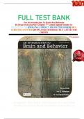 FULL TEST BANK  For An Introduction To Brain And Behavior  By Bryan Kolb (Author) Chapter 7TH Latest Update Graded A+      