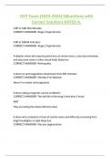 DOT Exam &lpar;2023-2024&rpar; Questions with  Correct Solutions RATED A&period;