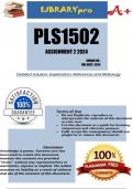 PLS1502 Assignment 2 (COMPLETE ANSWERS) 2024