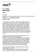 AQA A - LEVEL BIOLOGY PAPER 3 TOPIC 1 - 8 EXAM GUIDE QNS & ANS JUNE 2024.