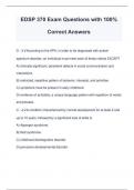 EDSP 370 Exam Questions with 100&percnt; Correct Answers