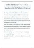 EDUC 703 Chapters 8 and 9 Exam Questions with 100&percnt; Correct Answers