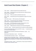 Gold Coast Real Estate&colon; Chapter 2 Questions and Answers 2024