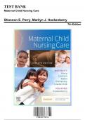 Test Bank for Maternal Child Nursing Care, 7th Edition by Hockenberry, 9780323776714, Covering Chapters 1-50 | Includes Rationales
