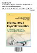 Test Bank&colon; Evidence Based Physical Examination Best Practices for Health and Well Being Assessment 1st Edition by Gawlik - Ch&period; 1-29&comma; 9780826164537&comma; with Rationales