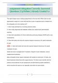 assignment&sol; delegation Correctly Answered  Questions&vert; UpToDate &vert; Already Graded A&plus; 
