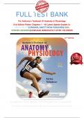FULL TEST BANK For Anthony’s Textbook Of Anatomy & Physiology  21st Edition Patton Chapters 1 – 48 Latest Update Graded A+      
