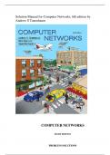 Test Item Solution Manual for Computer Networks, 6th edition by Andrew S Tanenbaum